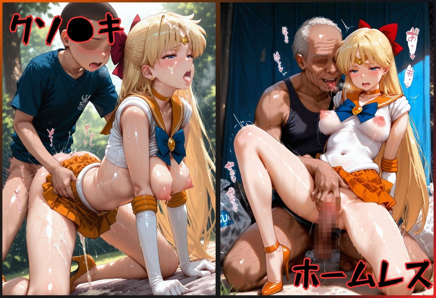 ヒロインシェア‐色んな男に好き放題〇されるCG集‐セーラーヴィーナス編 サンプル3ページ目