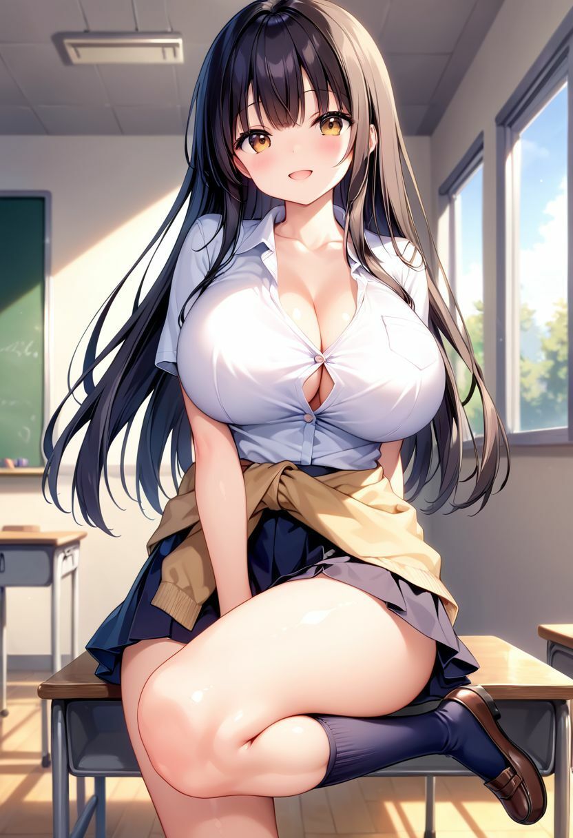教師にハメられた巨乳制服女子 サンプル1ページ目