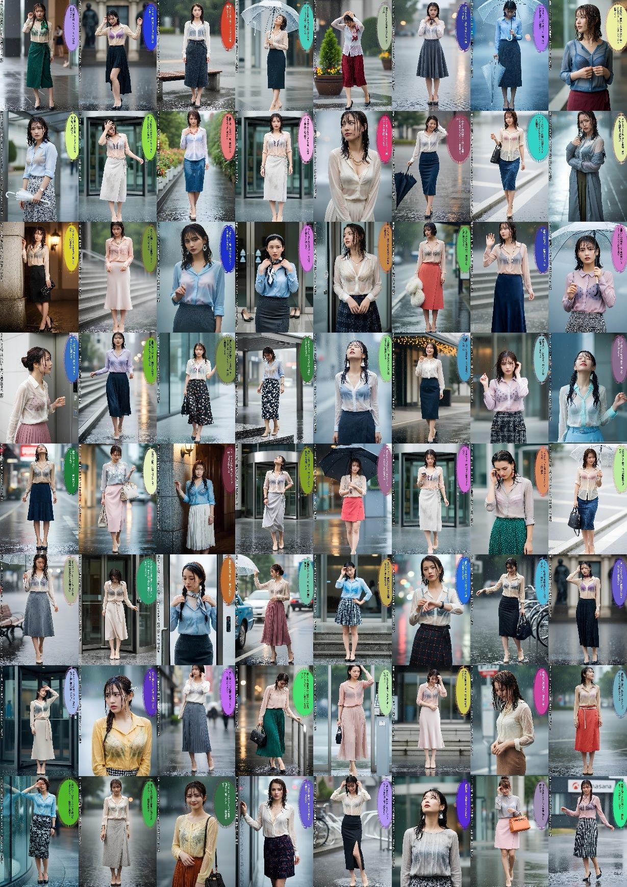 びしょ濡れOL盗撮〜透けブラ日誌〜 vol.1 サンプル9ページ目