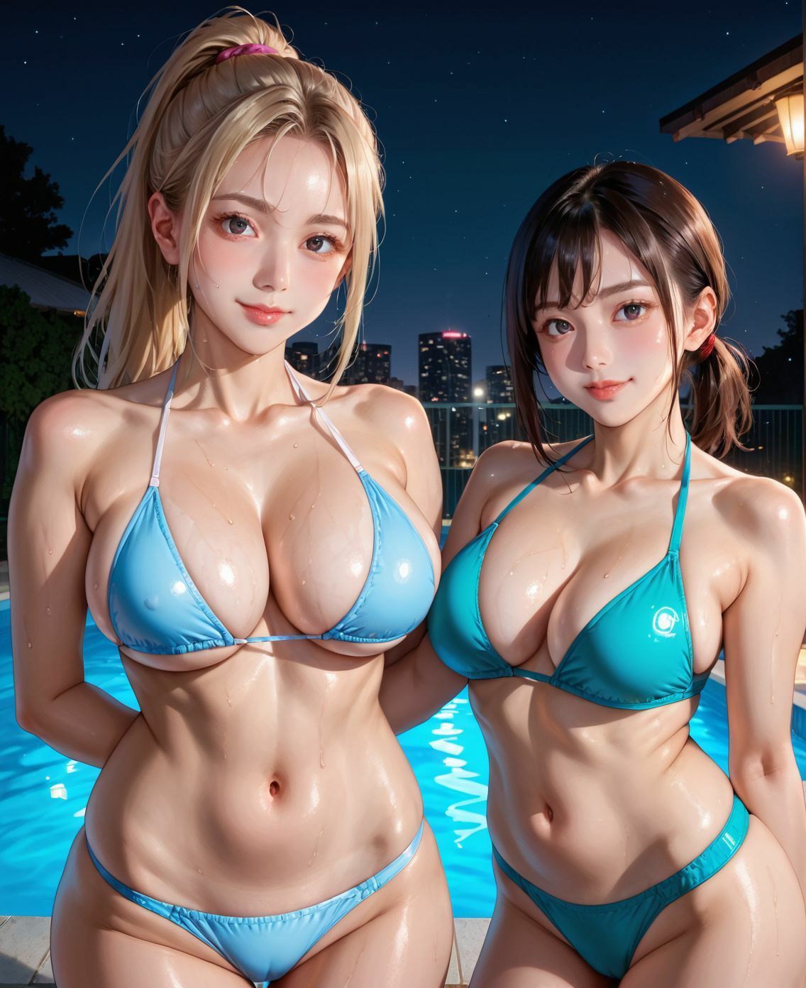 ナイトプールでビキニ撮影会  エッチな展開が待っていた  Part2【200枚】 サンプル2ページ目