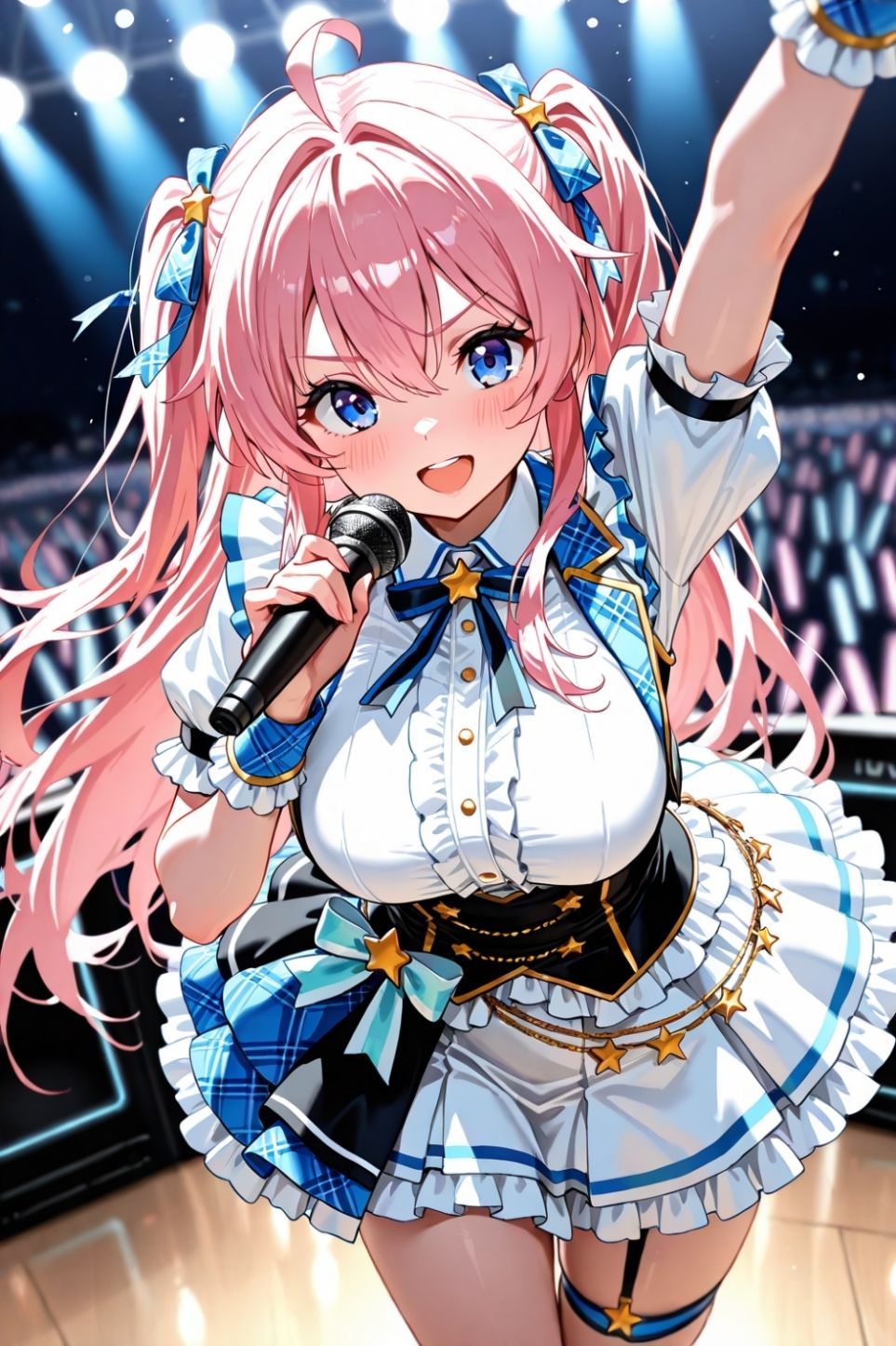 アイドルステージ！ファン参加型！見せつけ中出し大乱交！ サンプル1ページ目