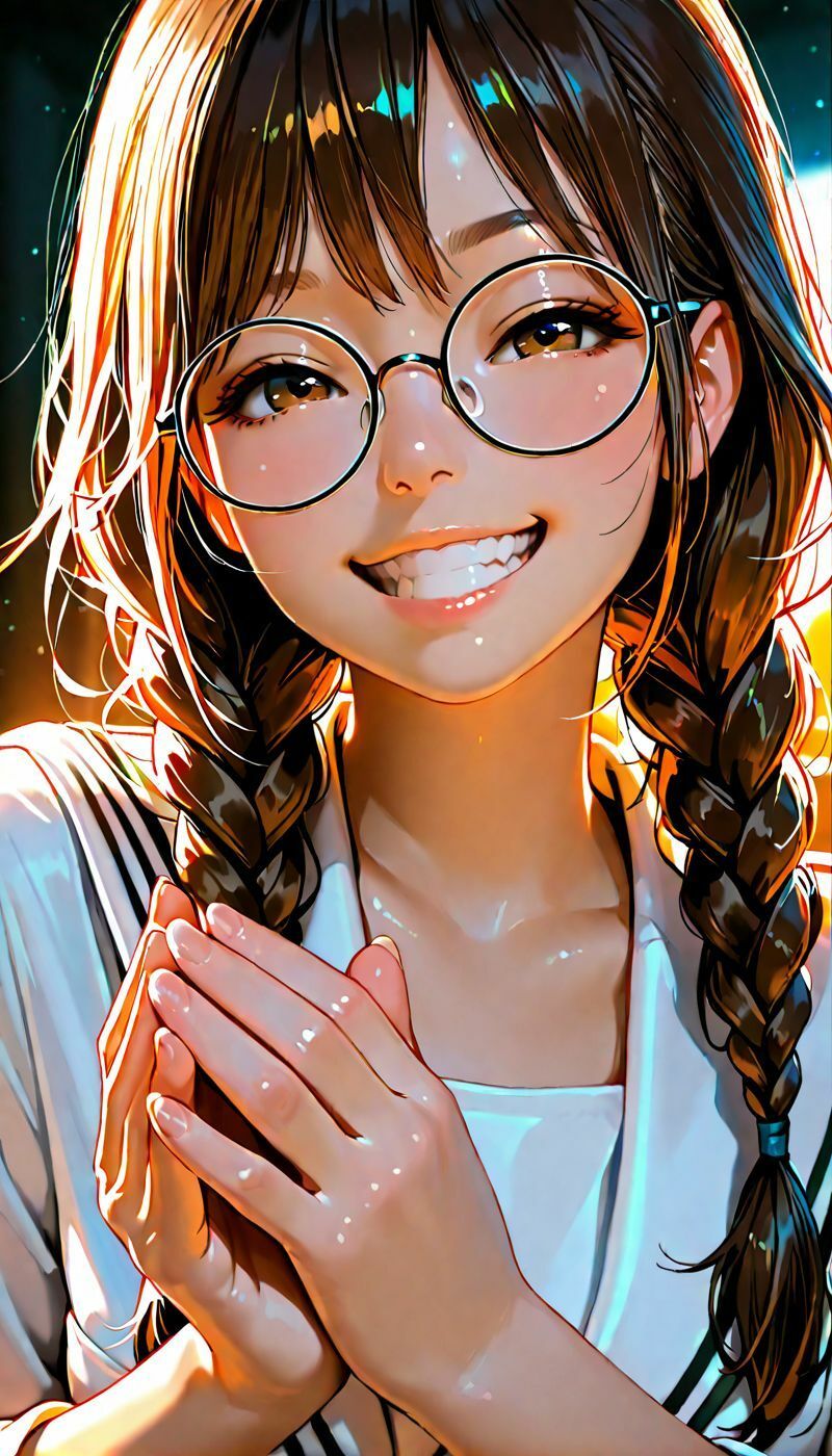 眼鏡っ子はオタクでえっち。 サンプル2ページ目
