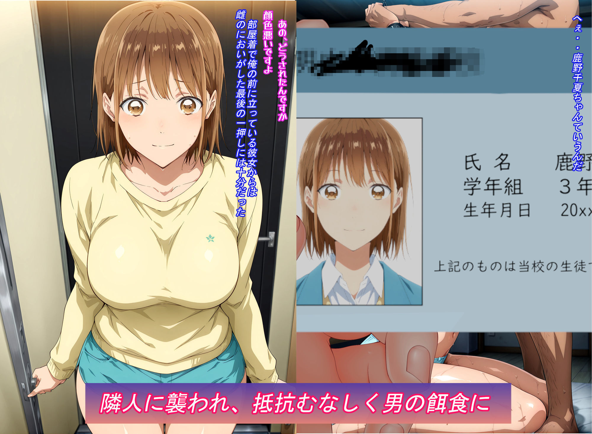 隣人の肉便器〜バスケ少女弱みで堕ちる日々〜 サンプル4ページ目