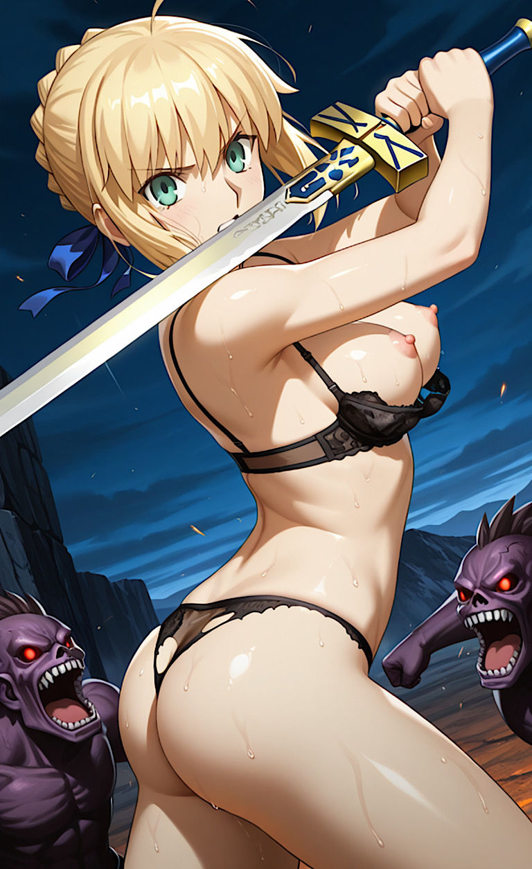 500枚【Fateエロ！】セイ◯ー  盗撮魔法で監視される！ サンプル5ページ目