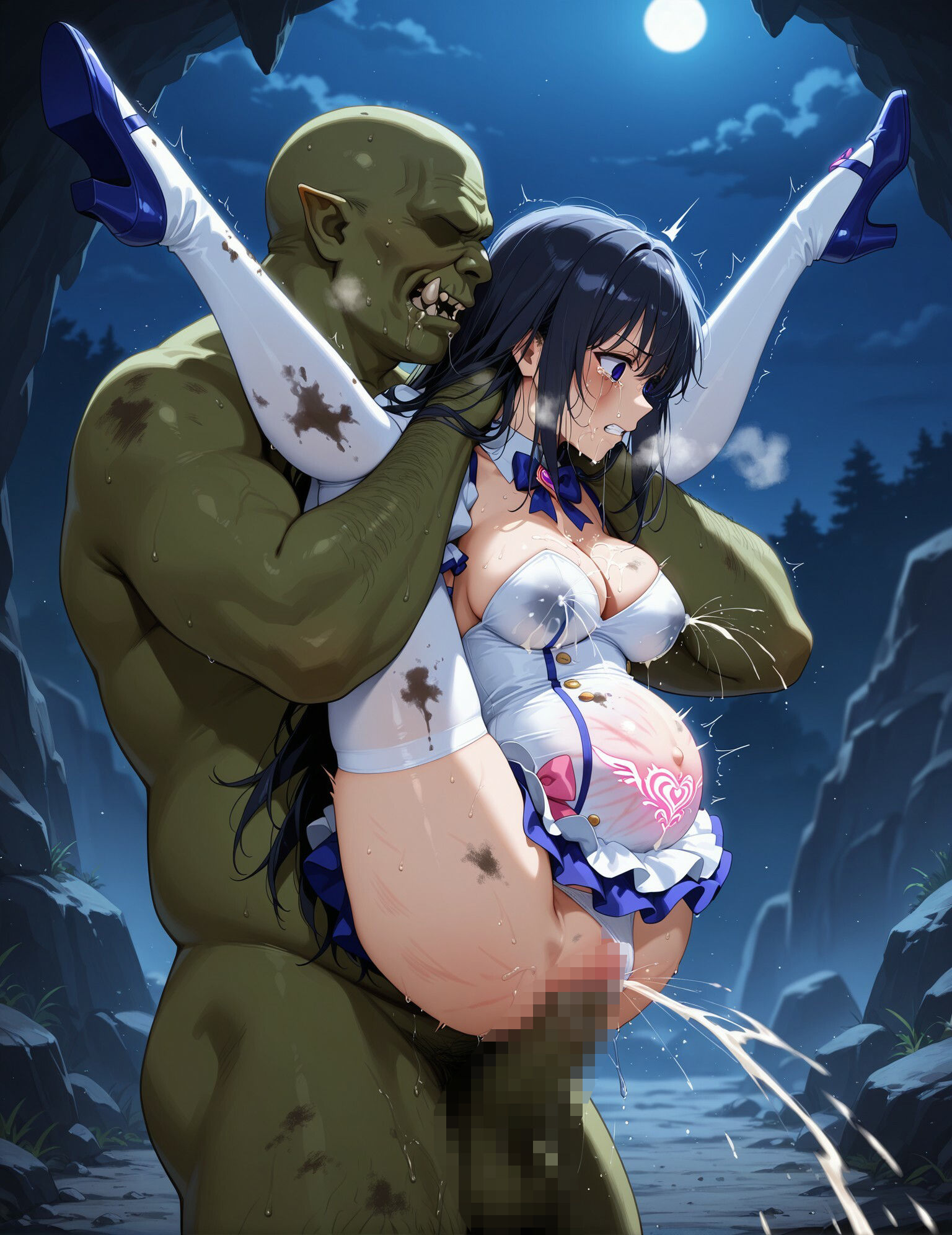 敗北魔法少女忌避受胎_04 サンプル2ページ目