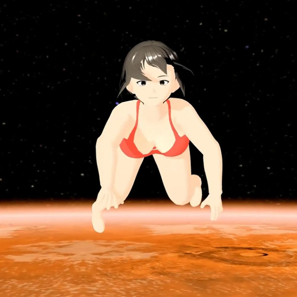宇宙グラビア  無重力で暴れるHカップおっぱい  小津りさ サンプル1ページ目