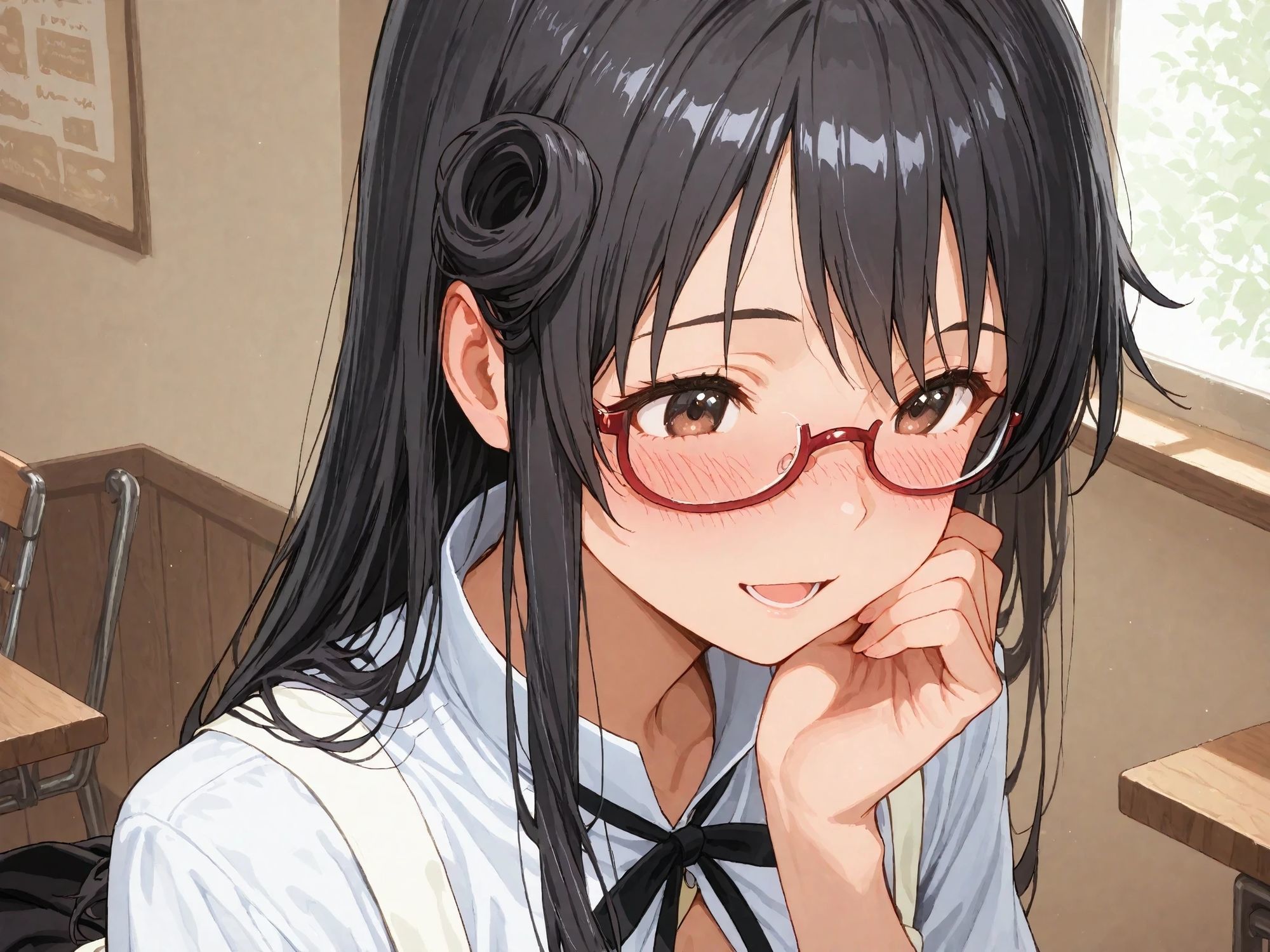 AIイラストCG集106  WOR〇ING！！  松〇摩耶 サンプル2ページ目