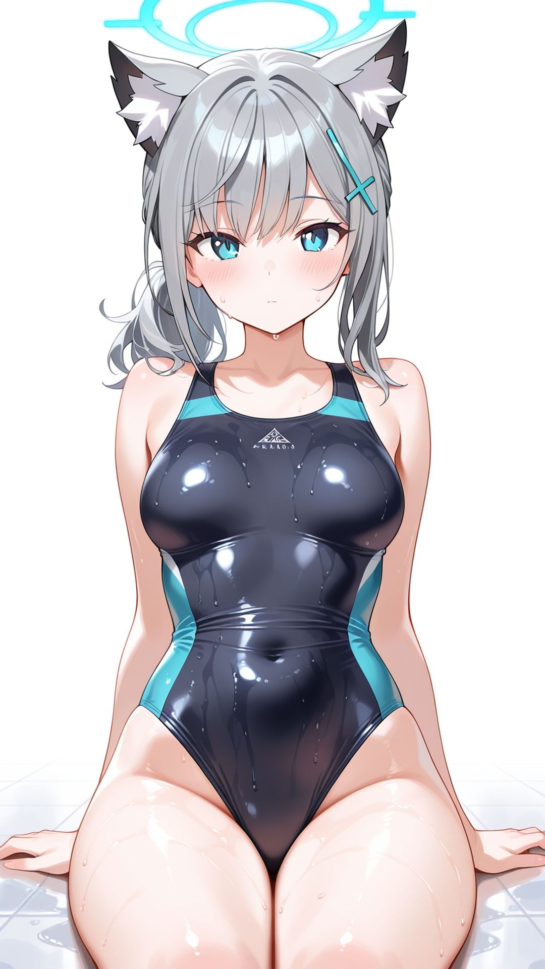 ブル●アーカイブ シ●コの全裸イラスト集 サンプル8ページ目