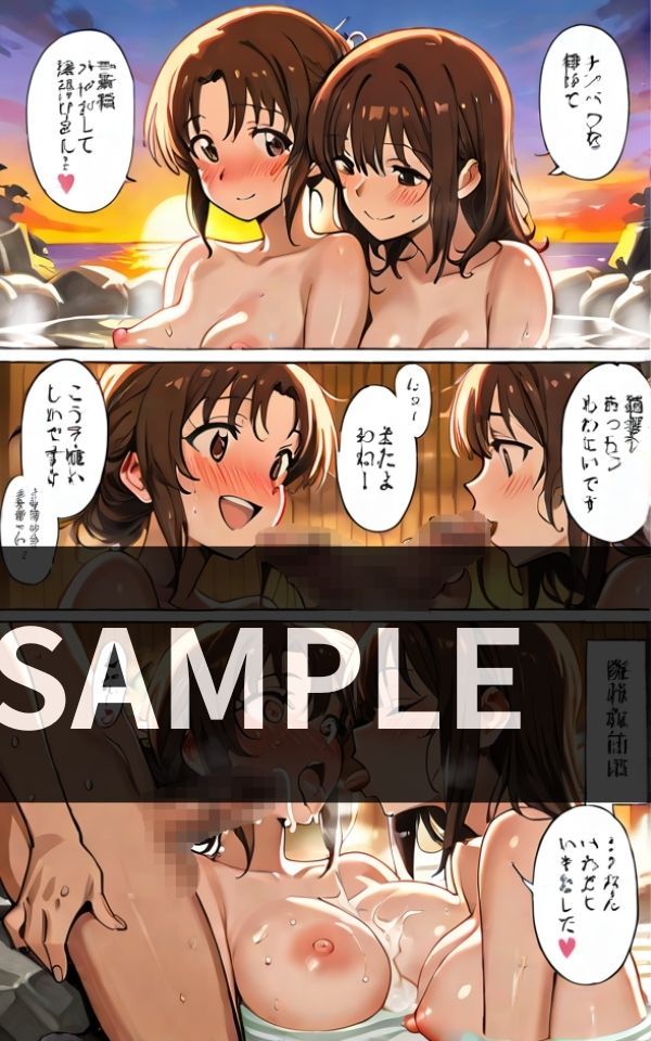 幼馴染と 混浴温泉で 一線を超えちゃう サンプル1ページ目