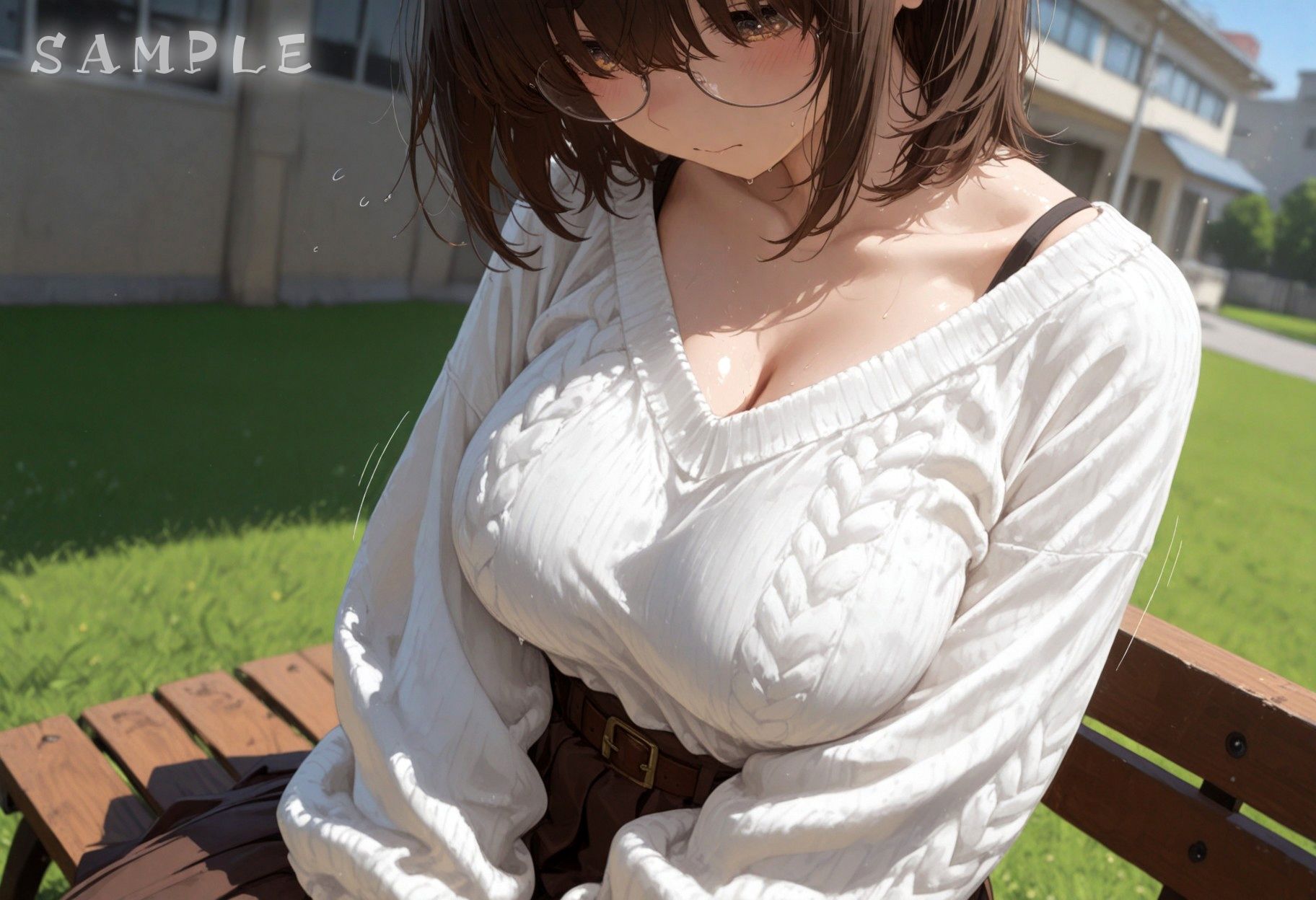 大学新入生、爆乳で押しに弱い陰キャだった サンプル1ページ目
