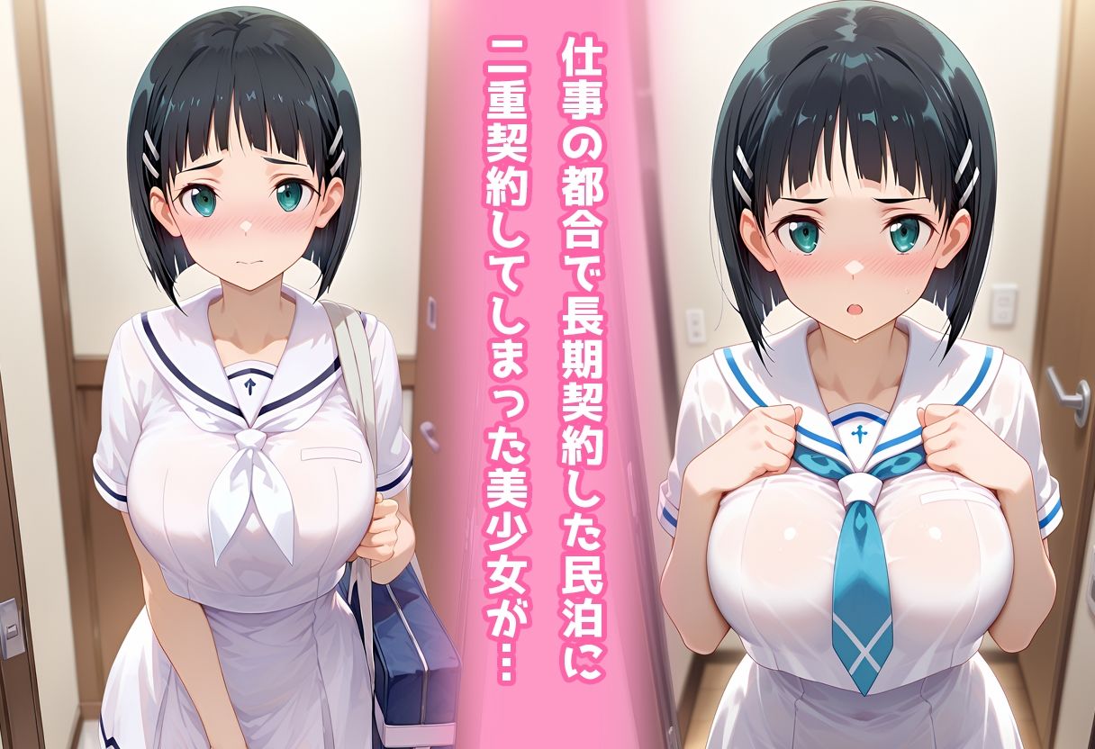 民泊トラブル！？…美少女と突然の強●ルームシェア性活 〜直葉編〜 サンプル1ページ目