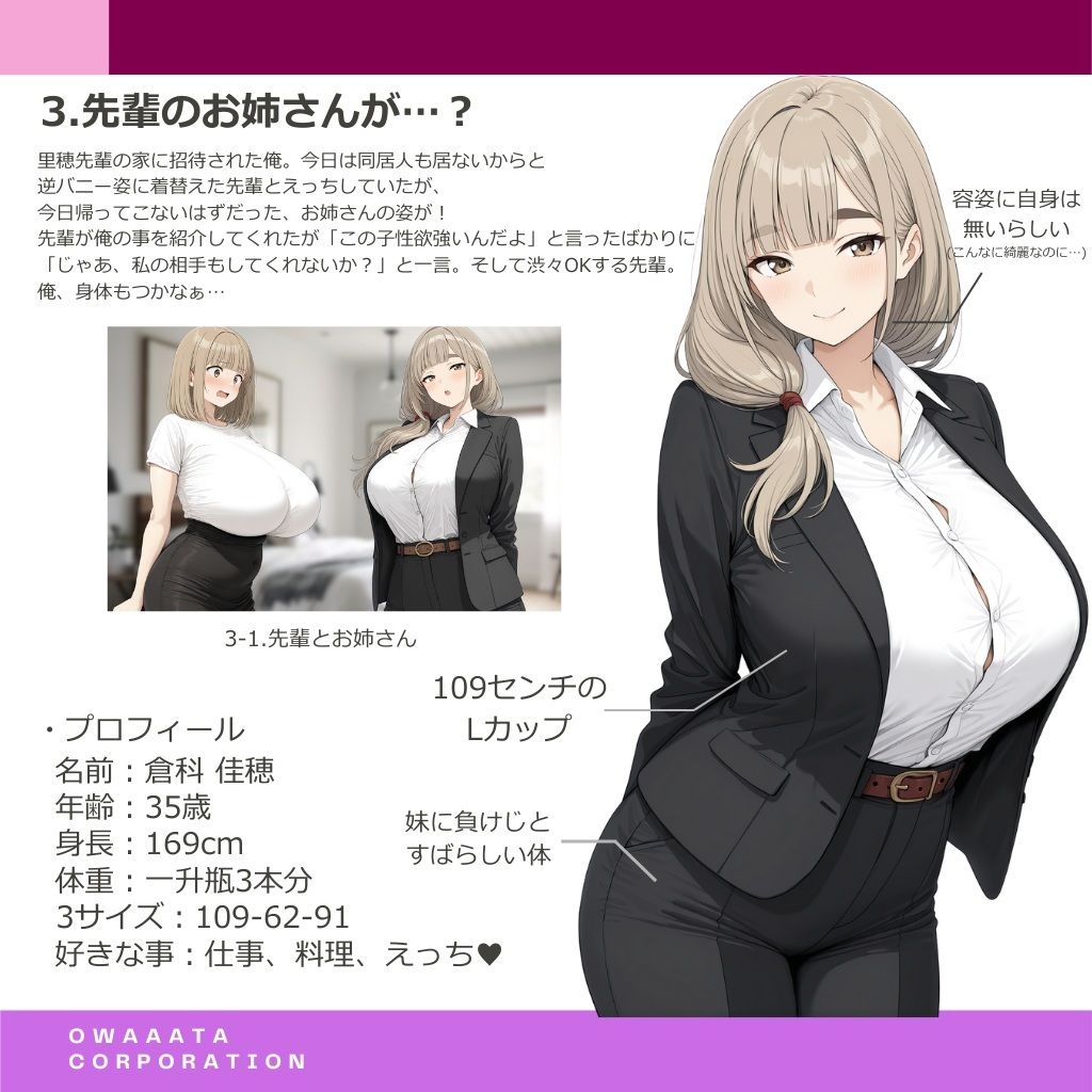 元・童貞の俺は爆乳先輩のお姉さんにお試しされる。 サンプル1ページ目