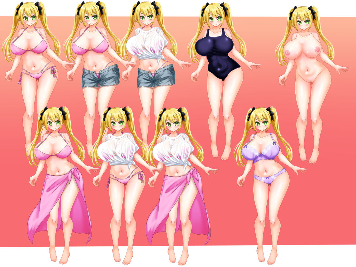 立ち絵素材 制服の女の子 HCGセット3 サンプル5ページ目