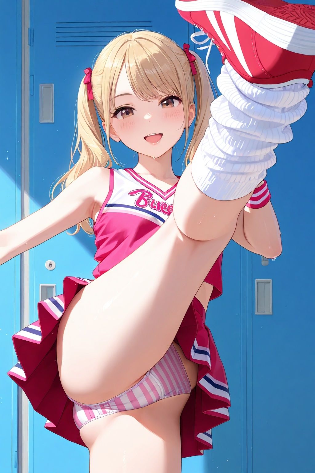 生パンチアガールのたくし上げ＆ハイキックパンチラ サンプル6ページ目