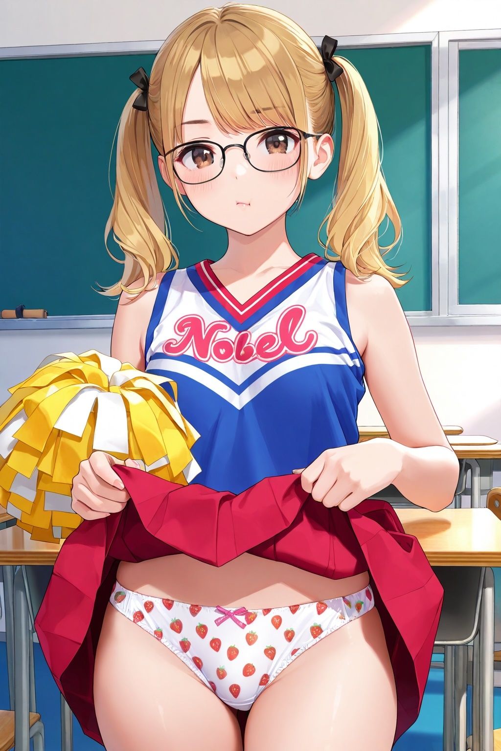 生パンチアガールのたくし上げ＆ハイキックパンチラ サンプル7ページ目