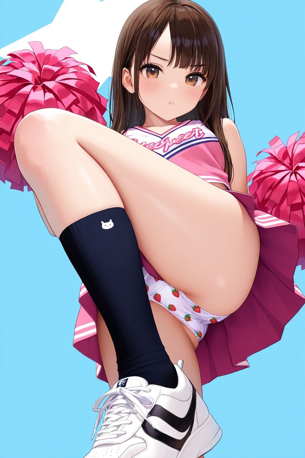生パンチアガールのたくし上げ＆ハイキックパンチラ サンプル8ページ目