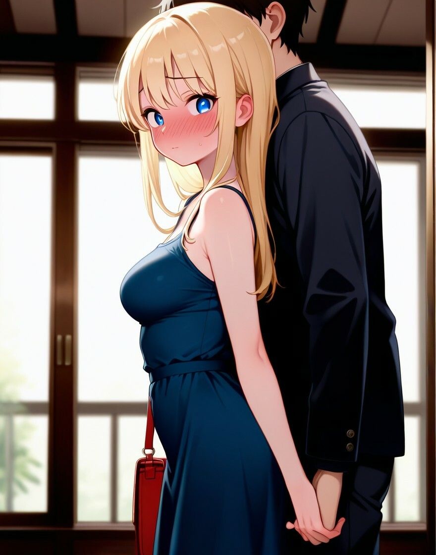 金髪美女生徒のノーブラ誘惑に理性ふきとび！ サンプル4ページ目