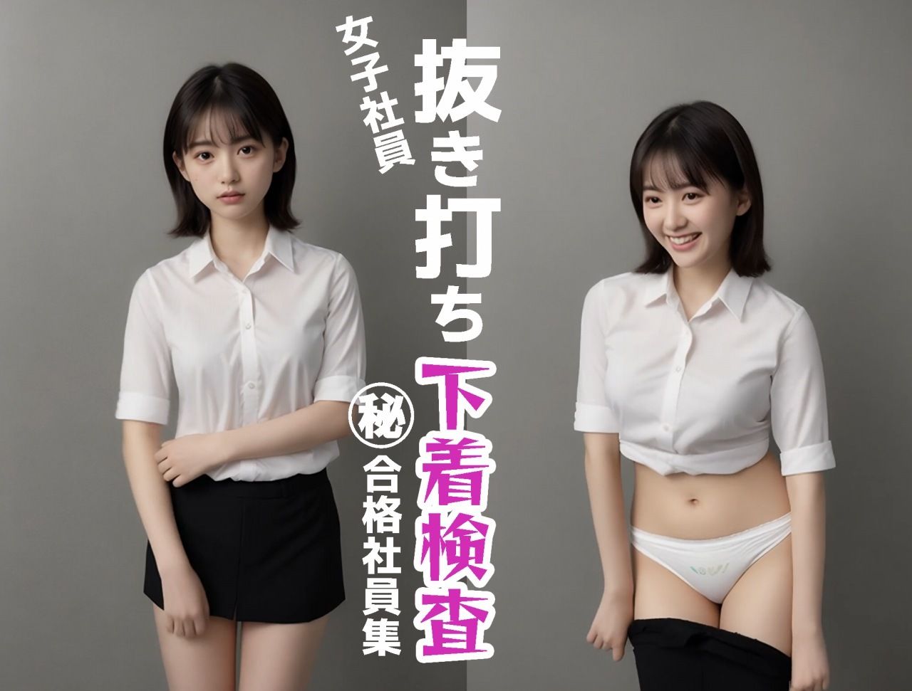 【動画  抜き打ち下着検査】スカートをおろして下着を確認する動画 サンプル4ページ目