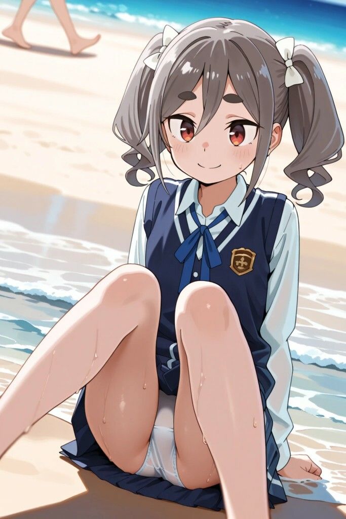 mono風味  海で遊んでいたら サンプル1ページ目