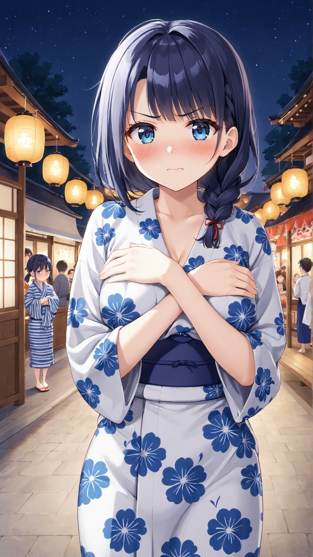 「嫌な顔されながらおっぱい見せてもらう」AIイラスト集 vol.2 サンプル2ページ目