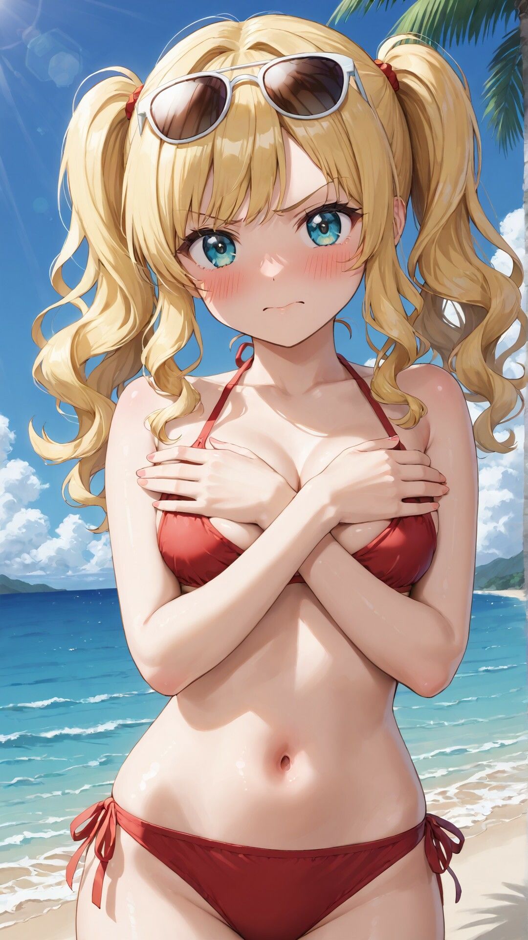 「嫌な顔されながらおっぱい見せてもらう」AIイラスト集 vol.2 サンプル3ページ目