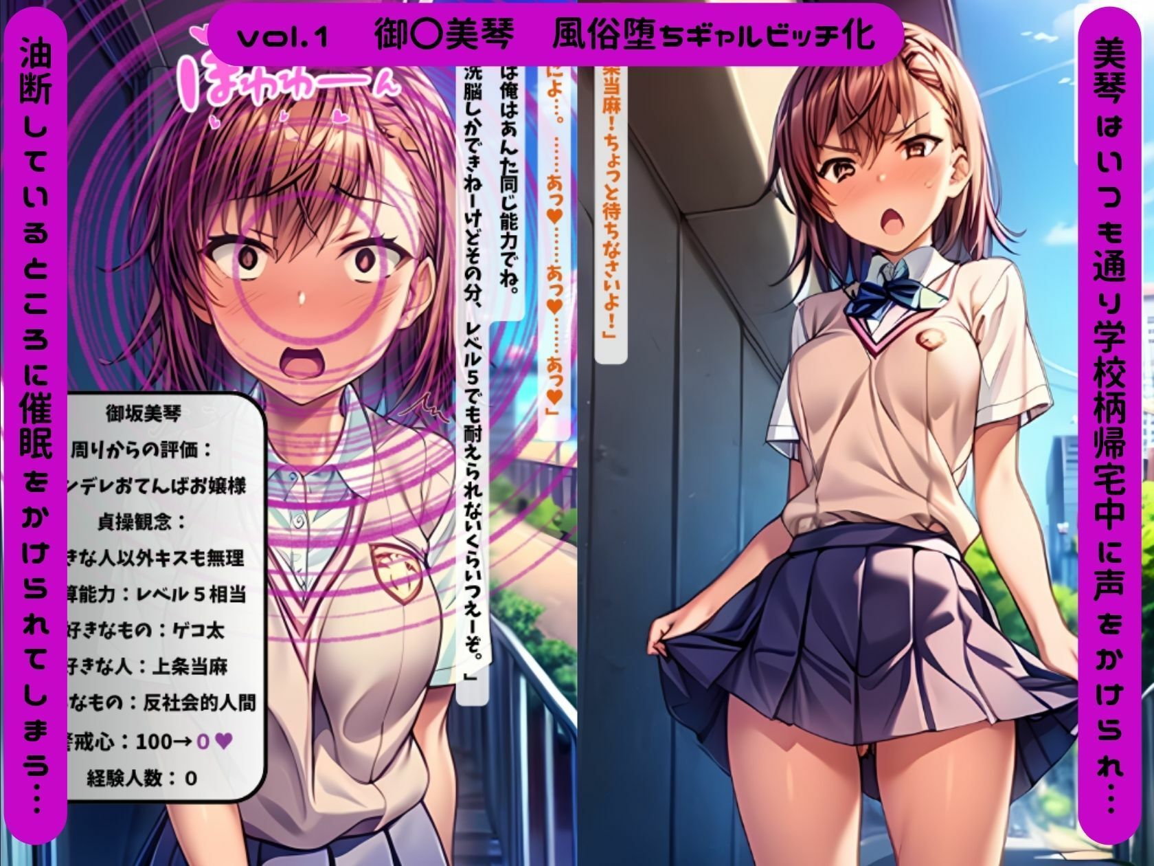 とある科学のNTRギャルビッチ化 サンプル1ページ目