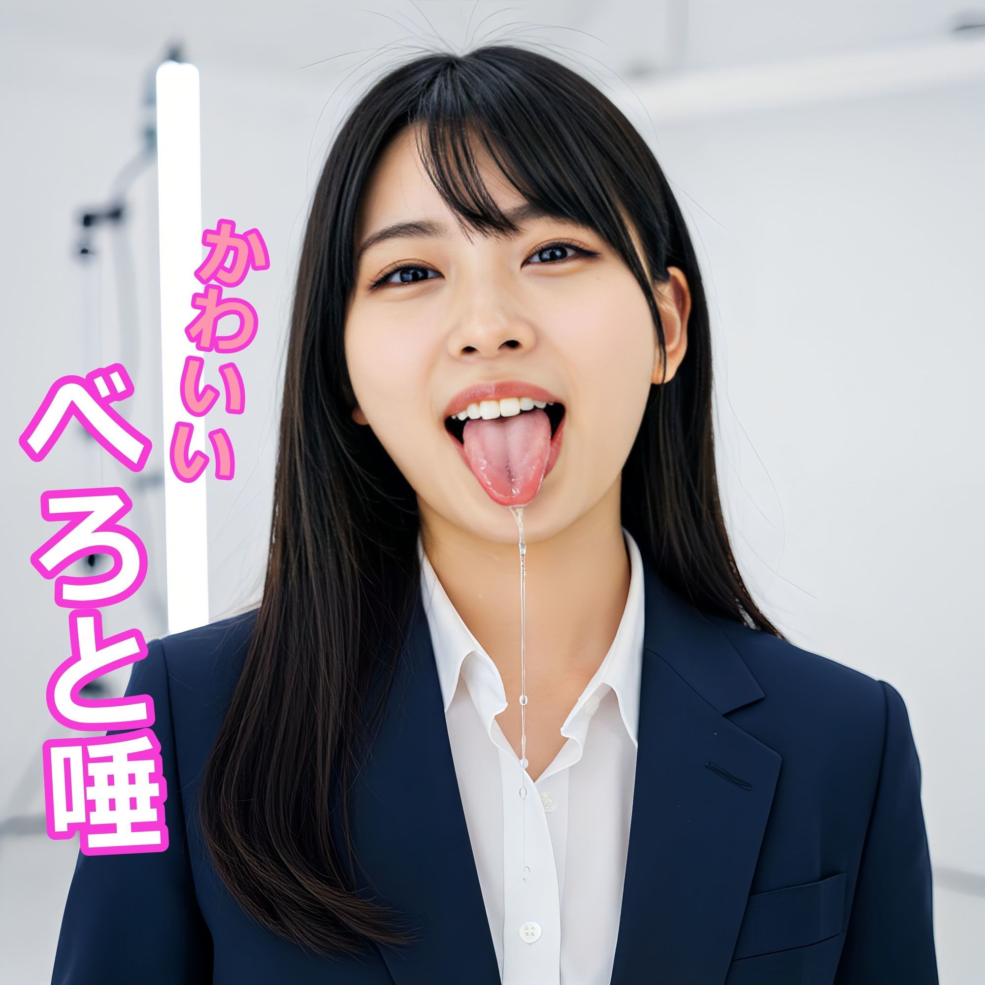 美女OLのベロ・唾天国 サンプル1ページ目