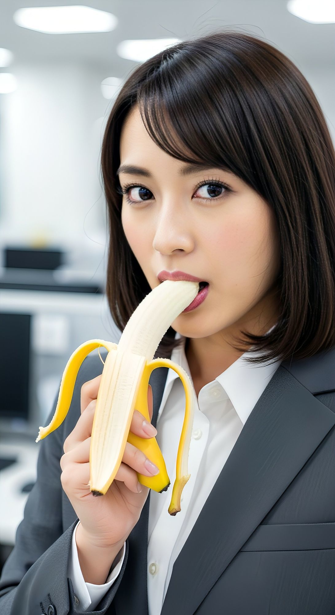 美女OLのベロ・唾天国 サンプル3ページ目