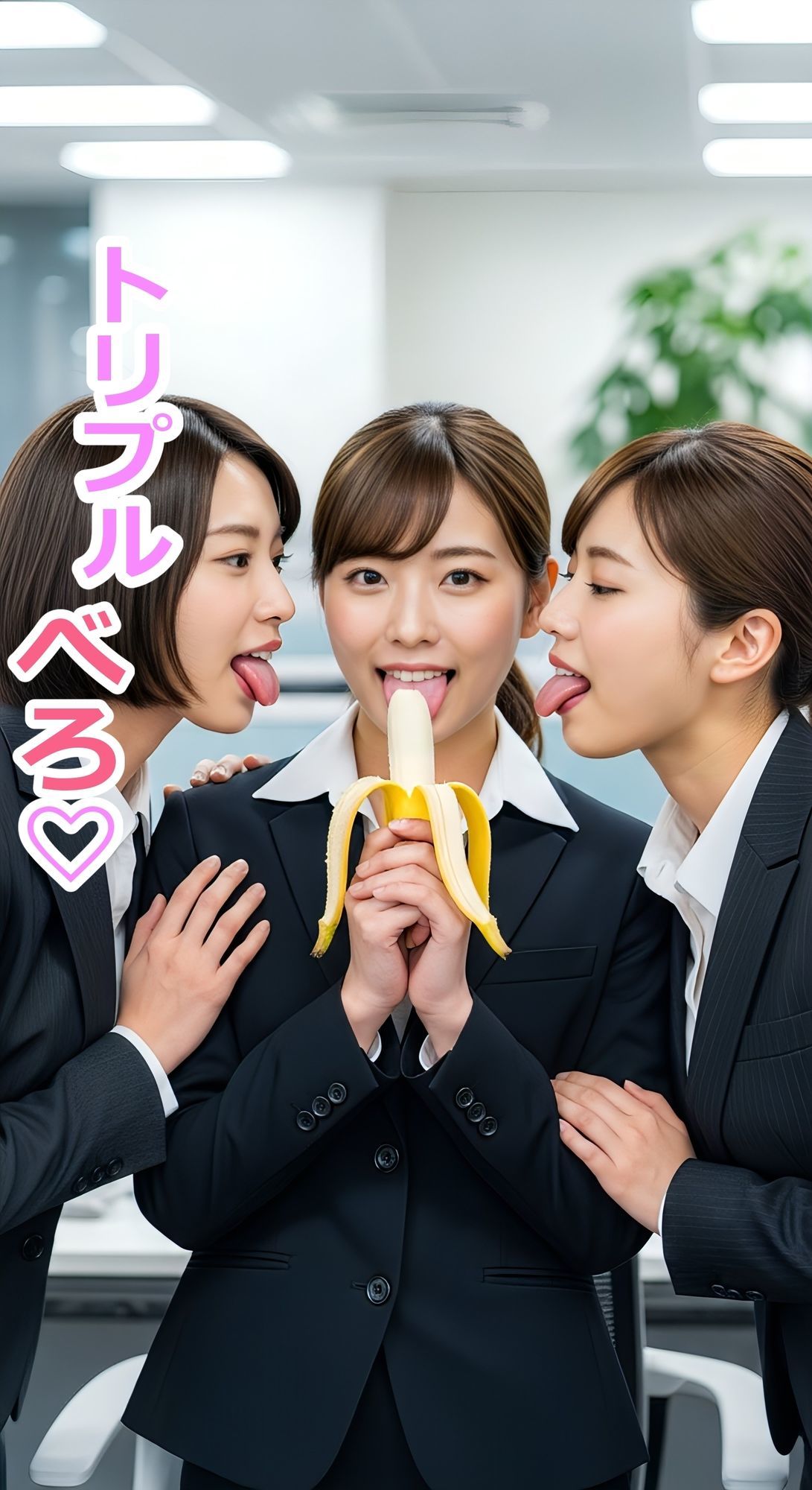 美女OLのベロ・唾天国 サンプル4ページ目