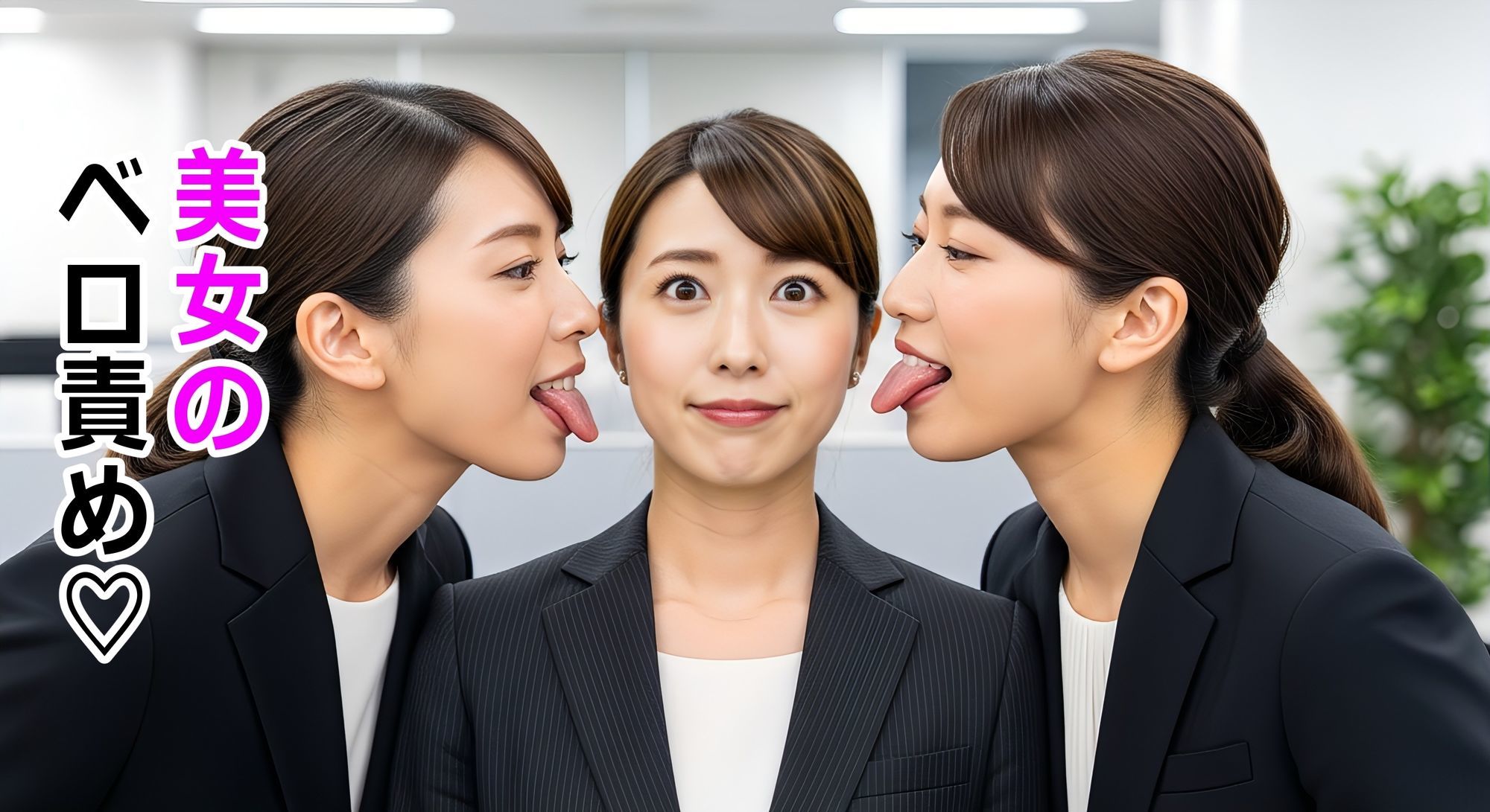 美女OLのベロ・唾天国 サンプル6ページ目
