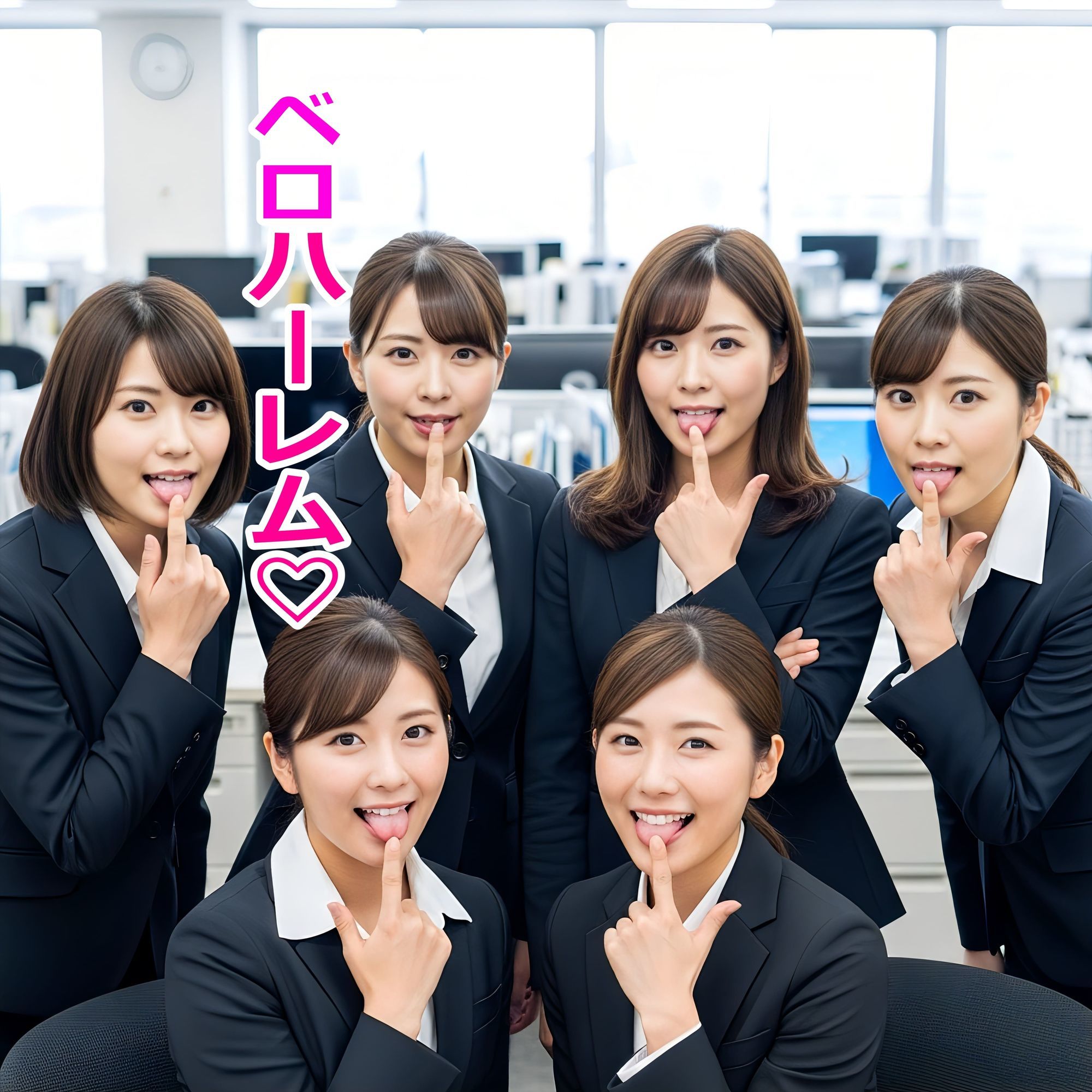 美女OLのベロ・唾天国 サンプル8ページ目