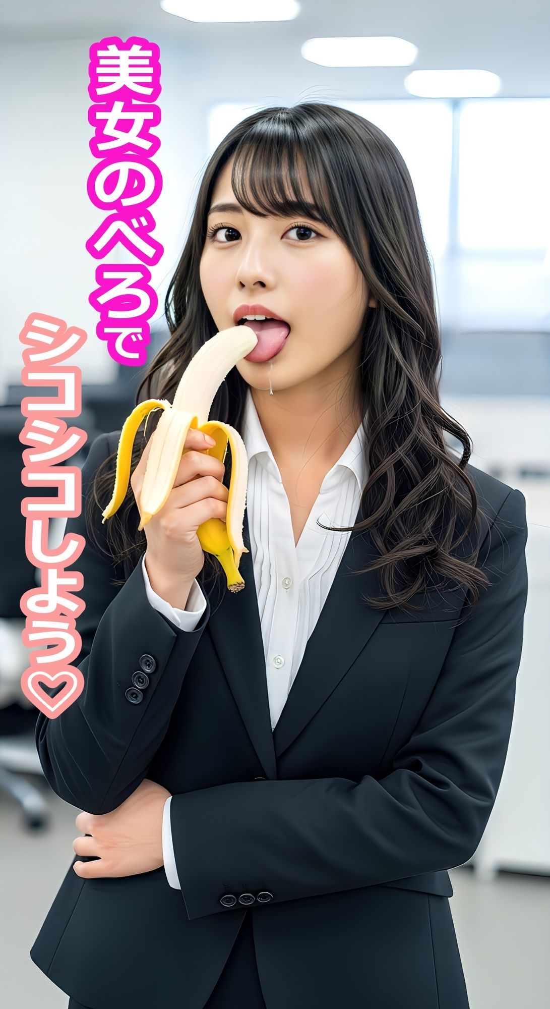 美女OLのベロ・唾天国 サンプル9ページ目
