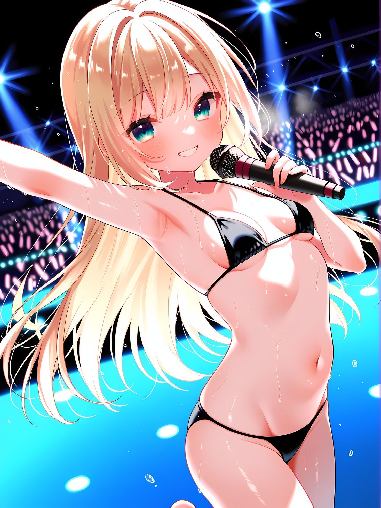 地下アイドルの水着ライブに乱入セックス！ サンプル2ページ目