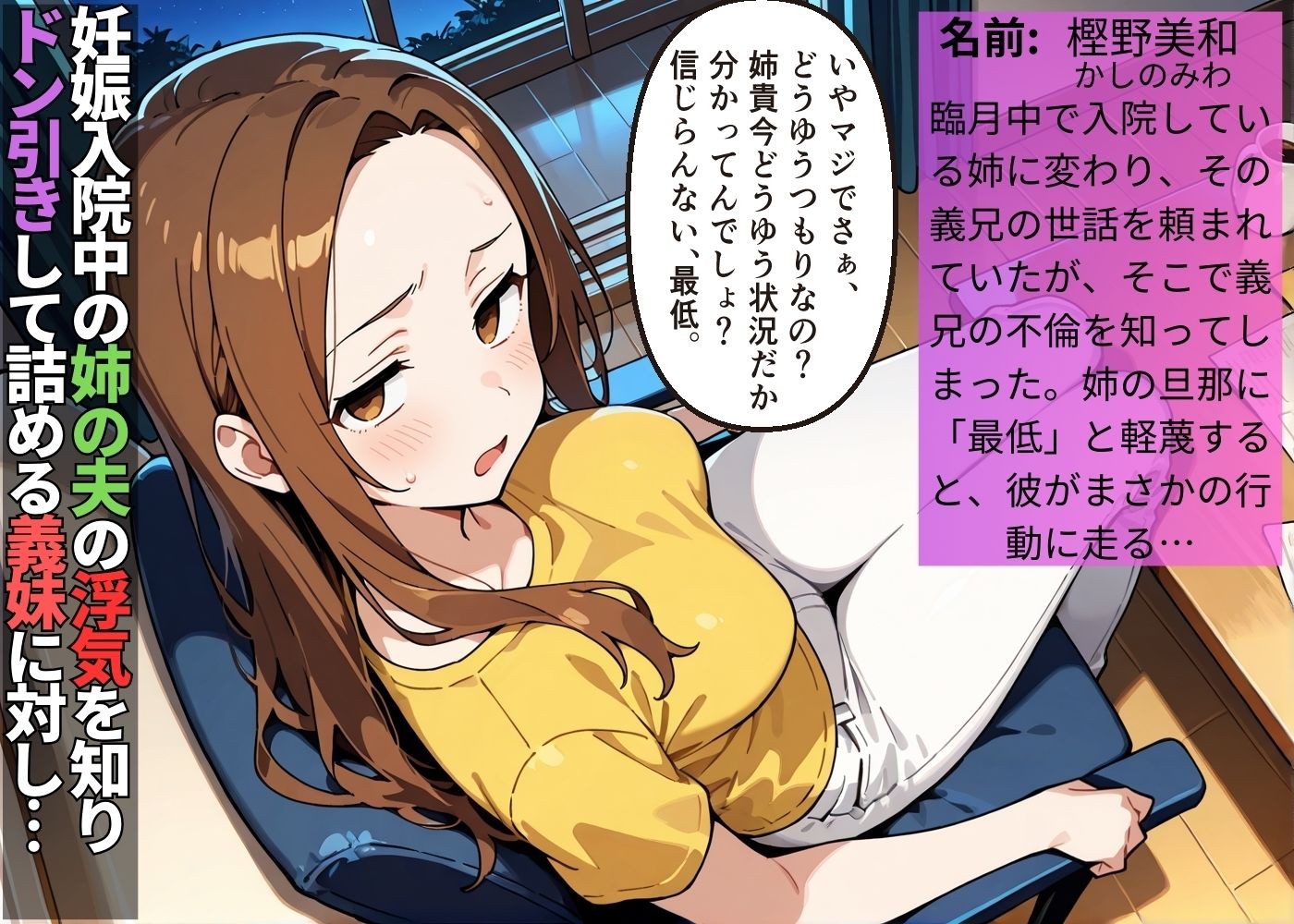 浮気した姉の夫を軽蔑する義妹を孕ませるまでわからせた【人妻】【NTR】【中出し】【種付けプレス】【CG500枚】 サンプル1ページ目