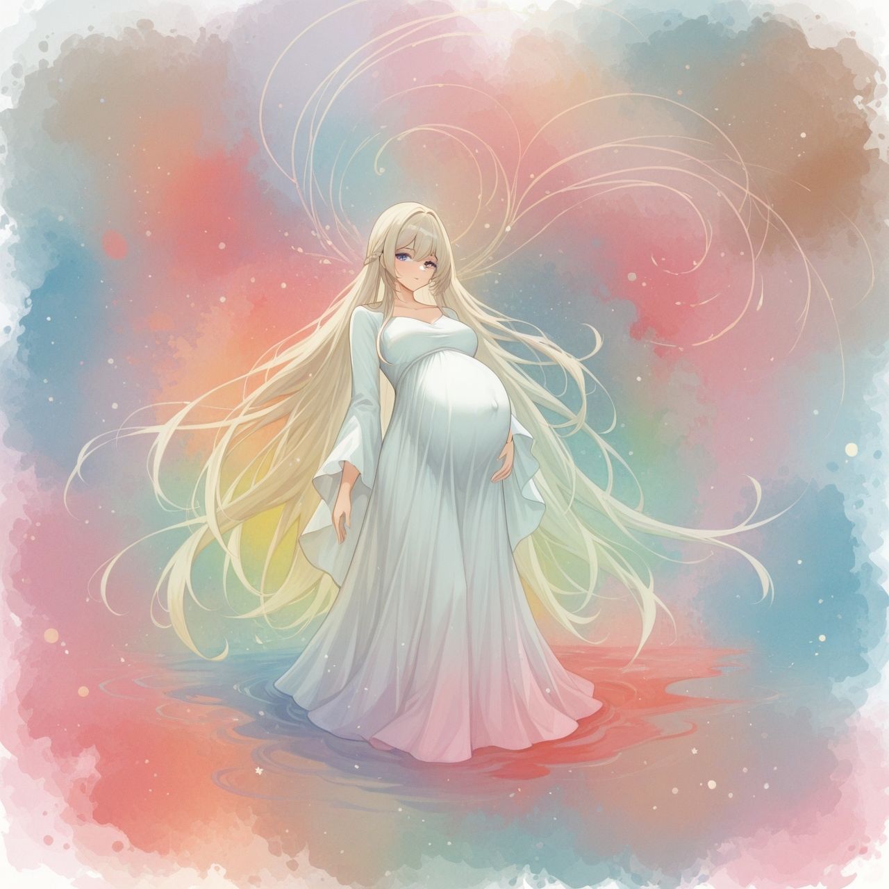 幻想妊婦的なイラスト集 サンプル7ページ目