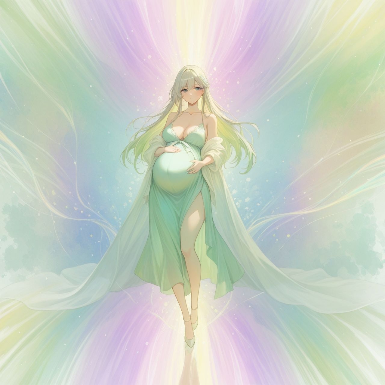 幻想妊婦的なイラスト集 サンプル9ページ目