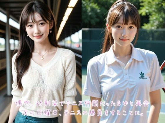 幼馴染とテニスコートで青空SEX サンプル1ページ目