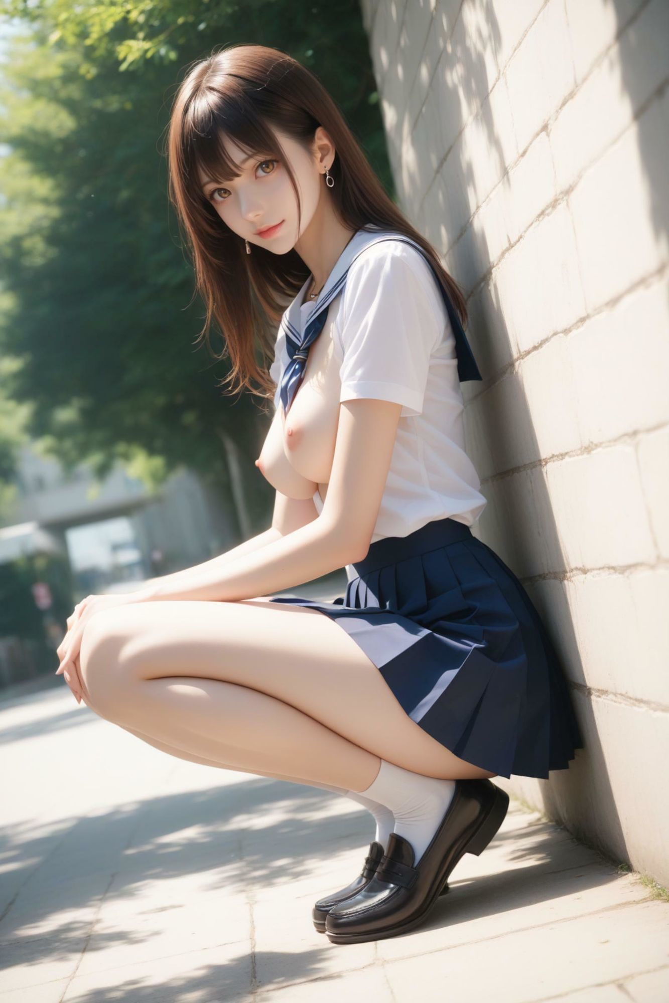 気取った制服少女をブチ壊す サンプル2ページ目