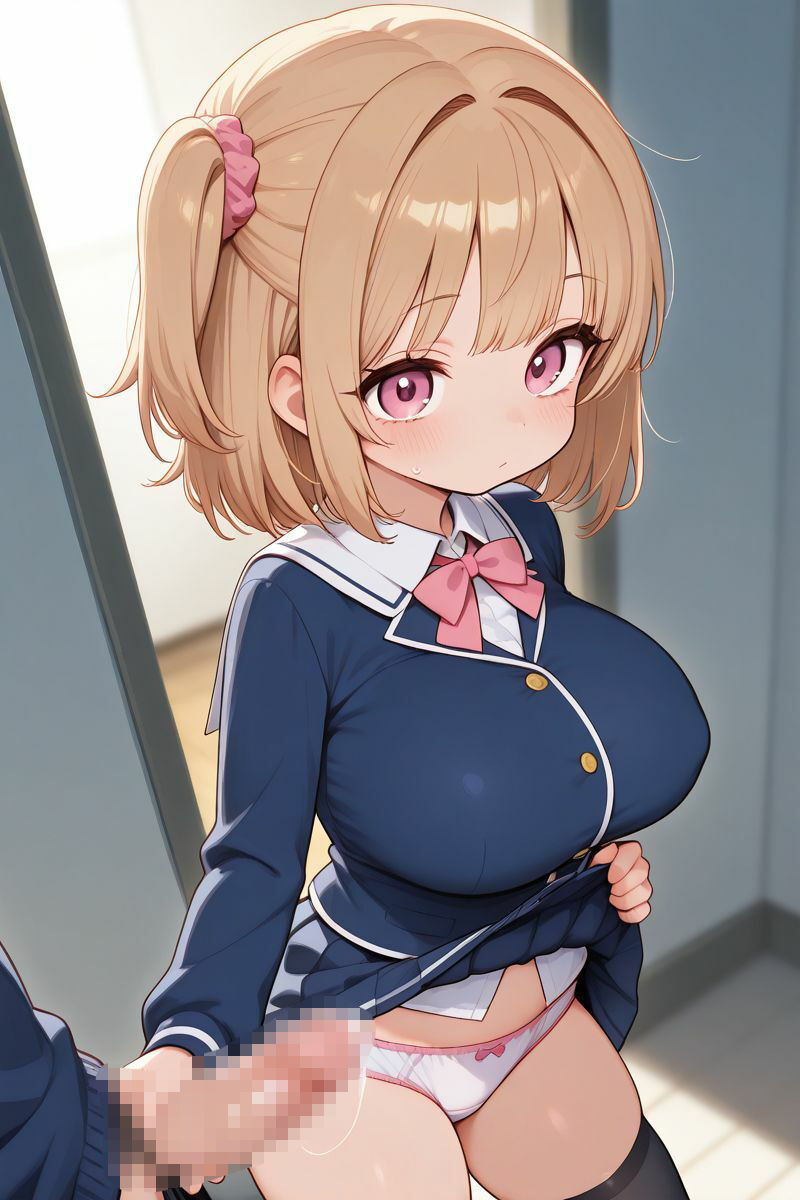 クラスメイトが巨乳だったのでお願いしたら生挿入させてくれた 「おっぱい好き？いっぱい出たね」 サンプル7ページ目