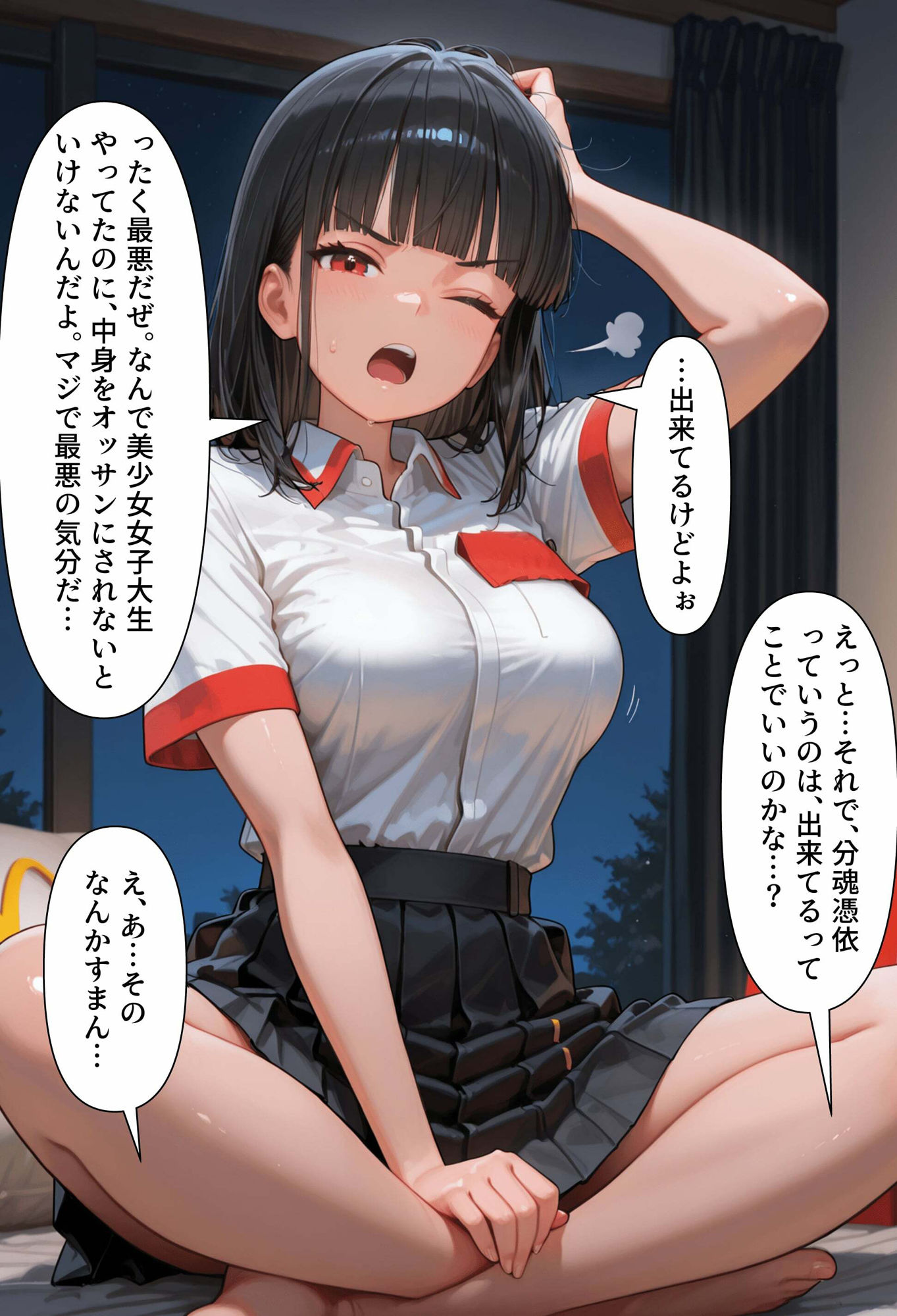 【分魂憑依】美少女配達員ちゃん（彼氏持ち） サンプル3ページ目