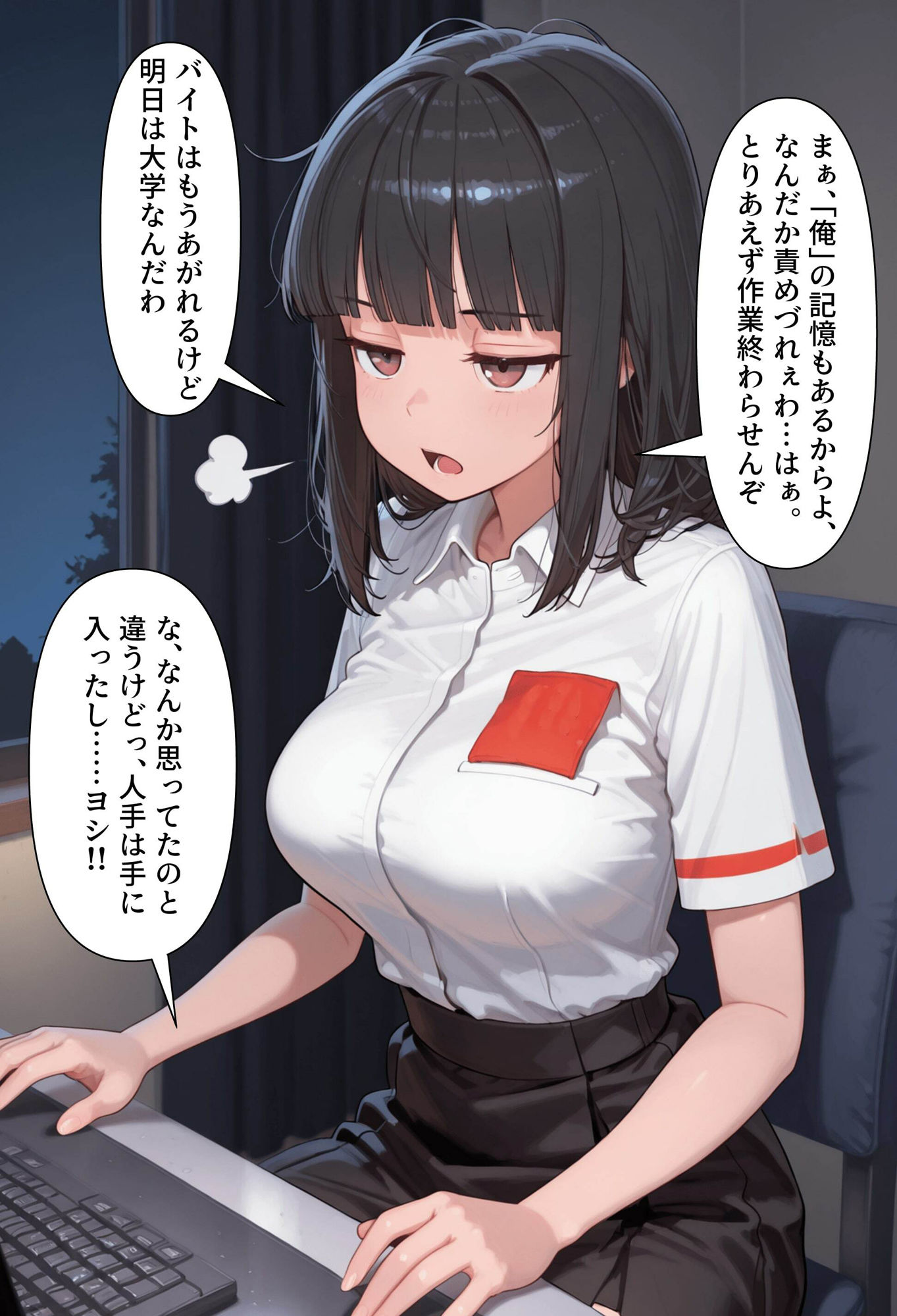 【分魂憑依】美少女配達員ちゃん（彼氏持ち） サンプル4ページ目