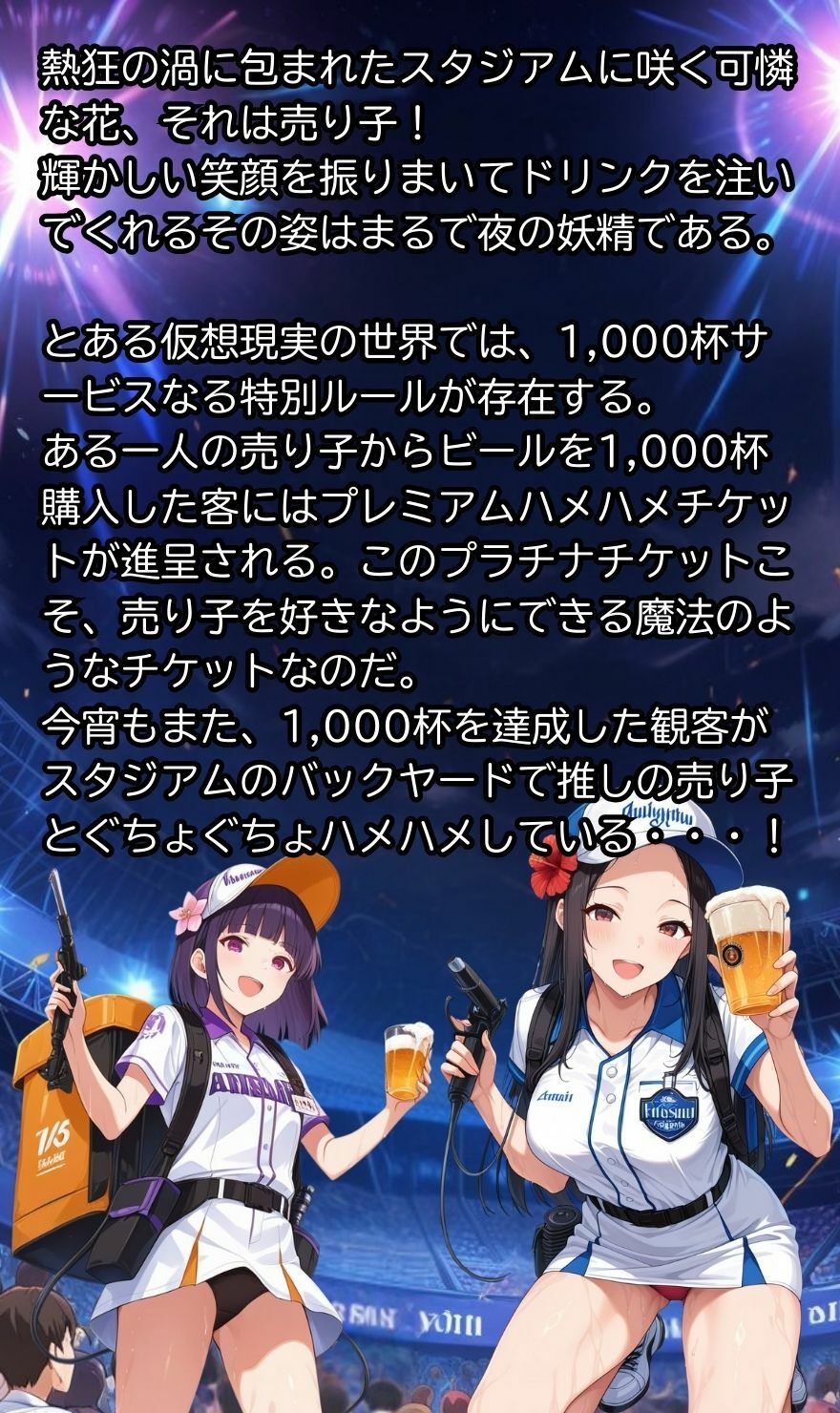 バックヤードで売り子とグチョグチョハメハメする世界  PART.1 サンプル1ページ目