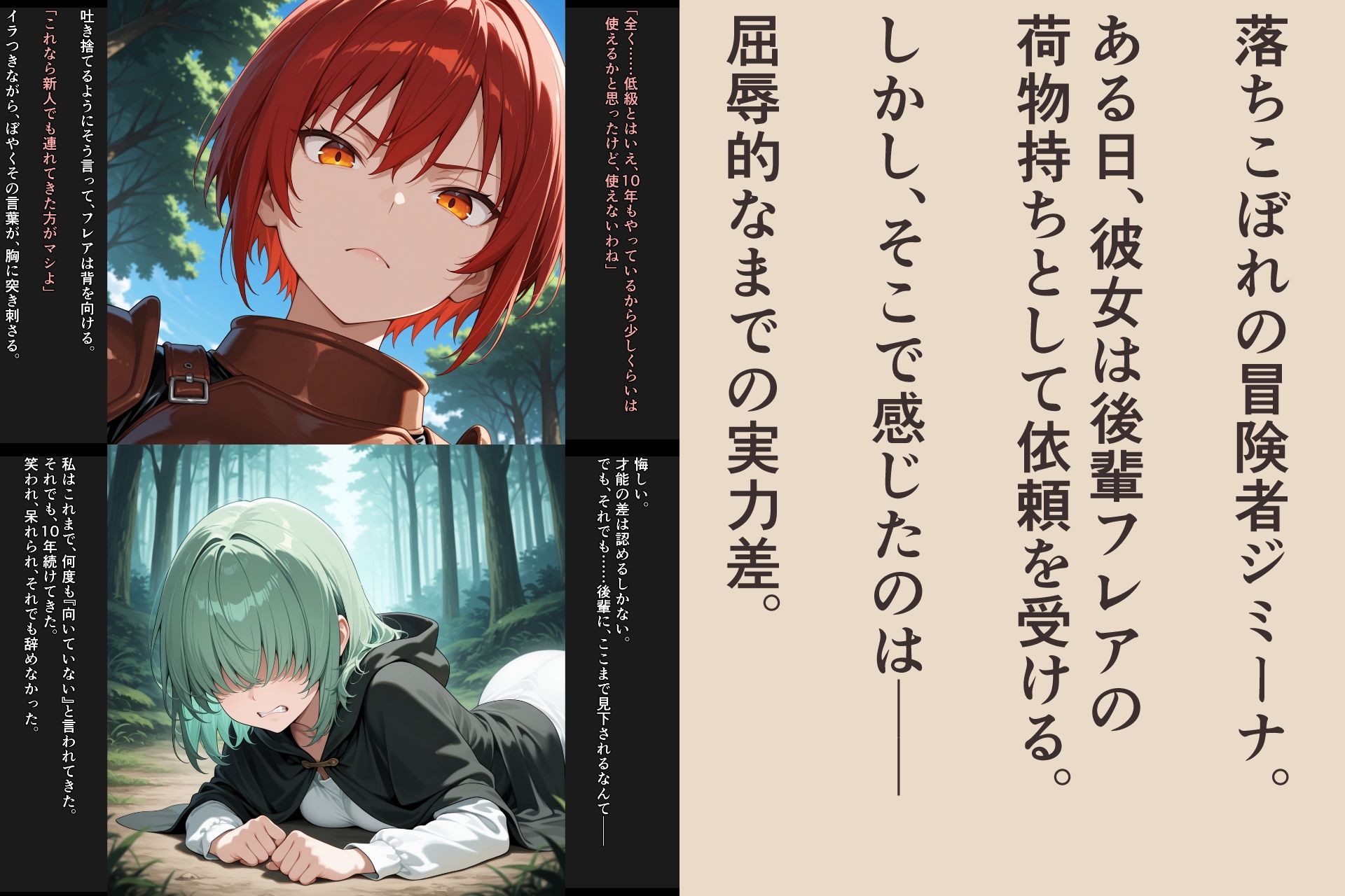 奪うモノ〜喪われる剣技〜 サンプル1ページ目