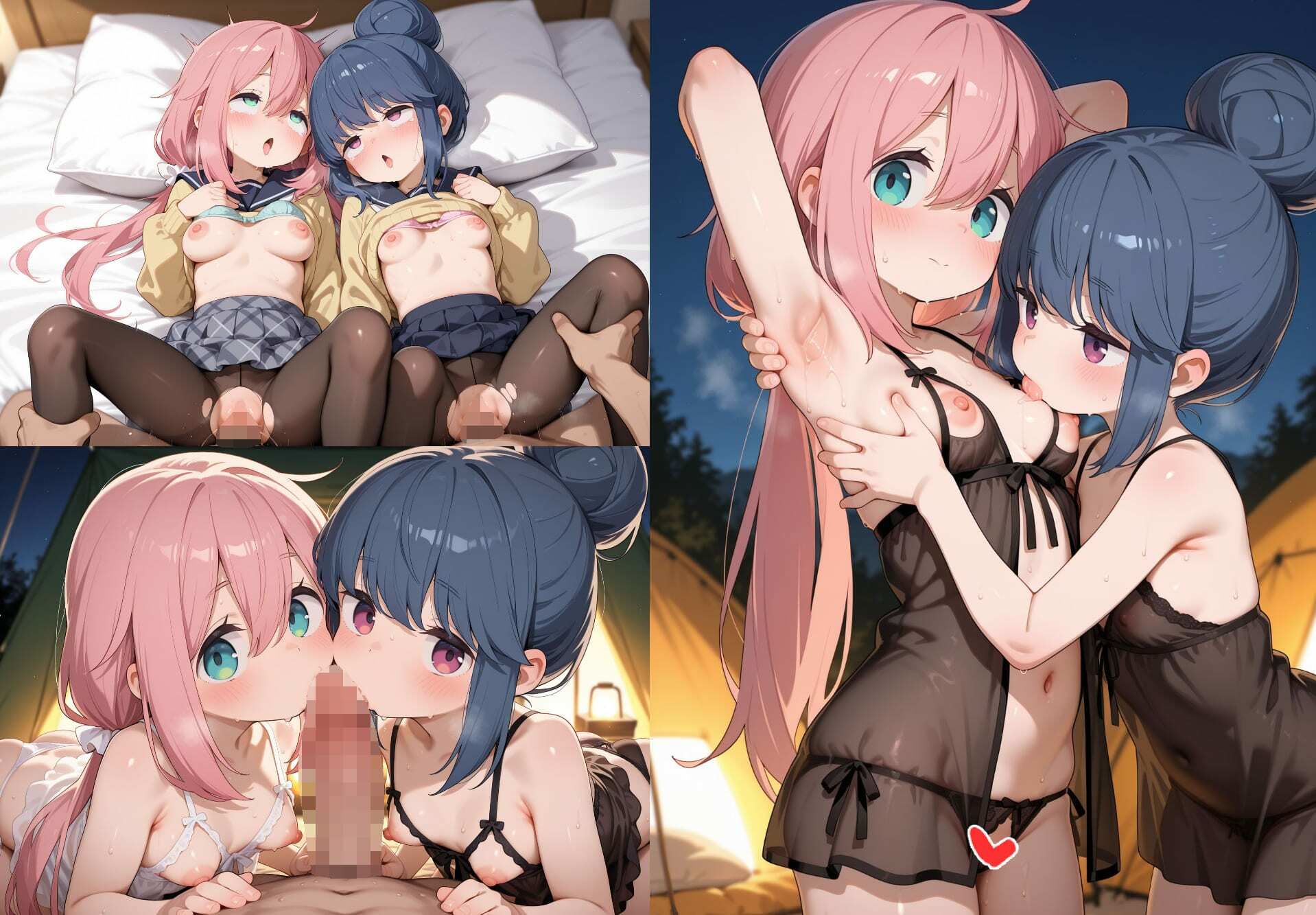 ゆるーくキャンプでエッチするCG集 サンプル5ページ目