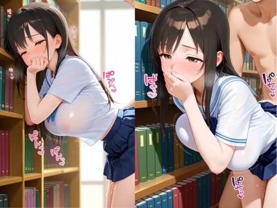【淫乱学園】性処理係〜図書委員は声を抑えて快楽を受け止める〜 サンプル6ページ目