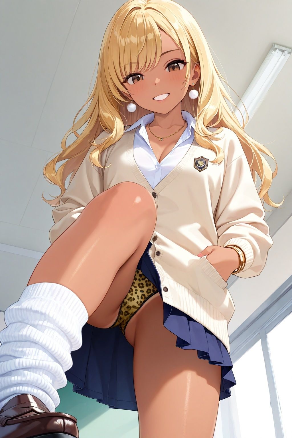 ルーズソックスJKの踏みつけパンチラ サンプル3ページ目