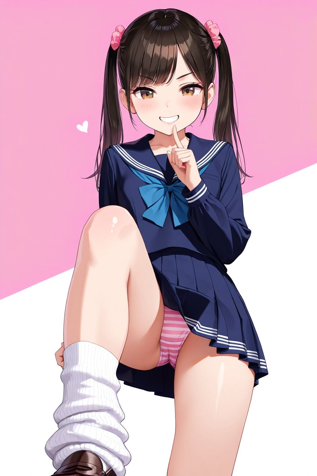 ルーズソックスJKの踏みつけパンチラ サンプル10ページ目