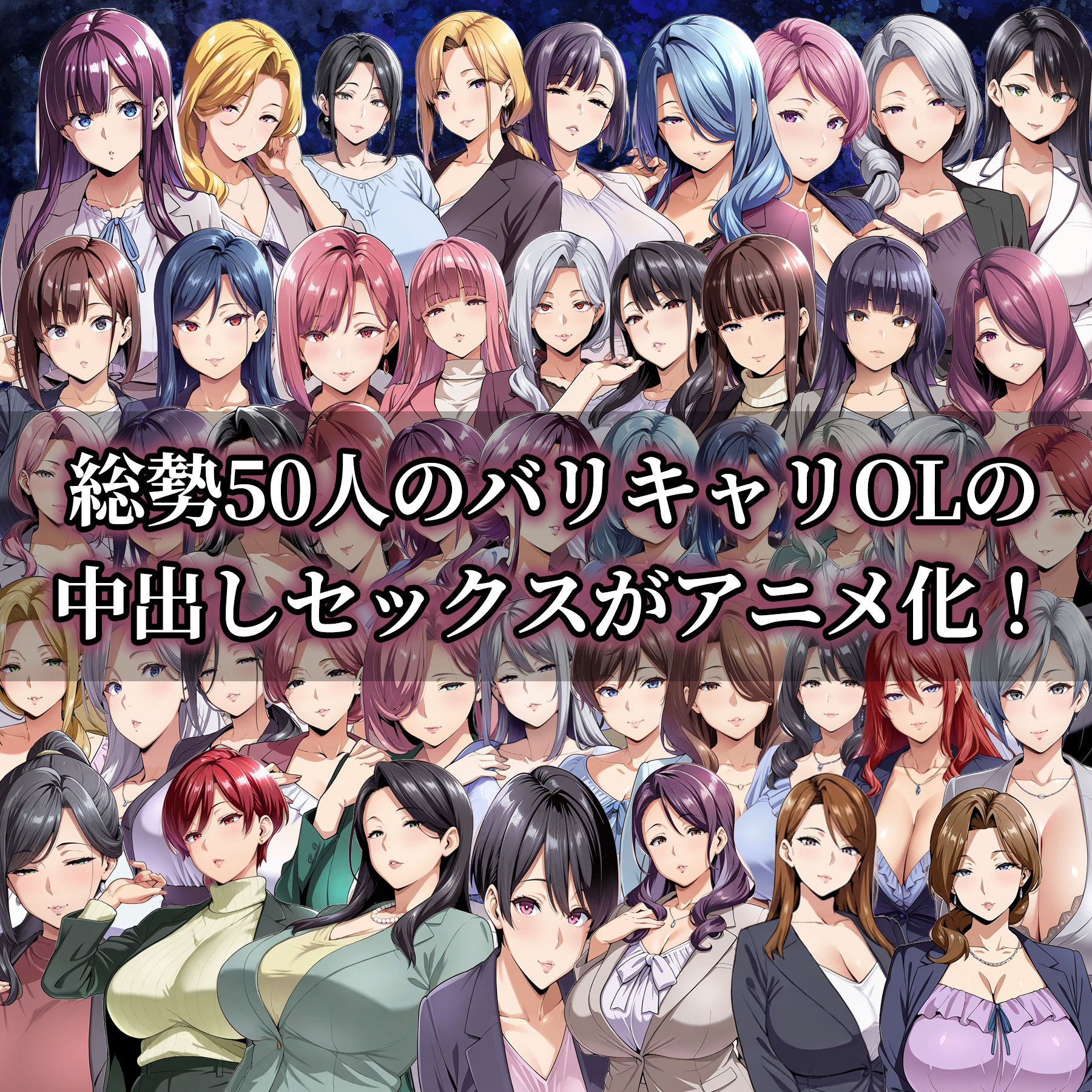 【4Kアニメ】中出しセックス50連発！〜バリキャリOL編〜 サンプル1ページ目