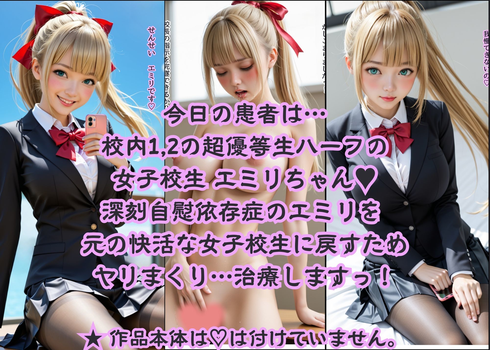 グラビア版 名門女子校の悩める女子校生マル秘治療 大作戦  エミリの場合 サンプル2ページ目