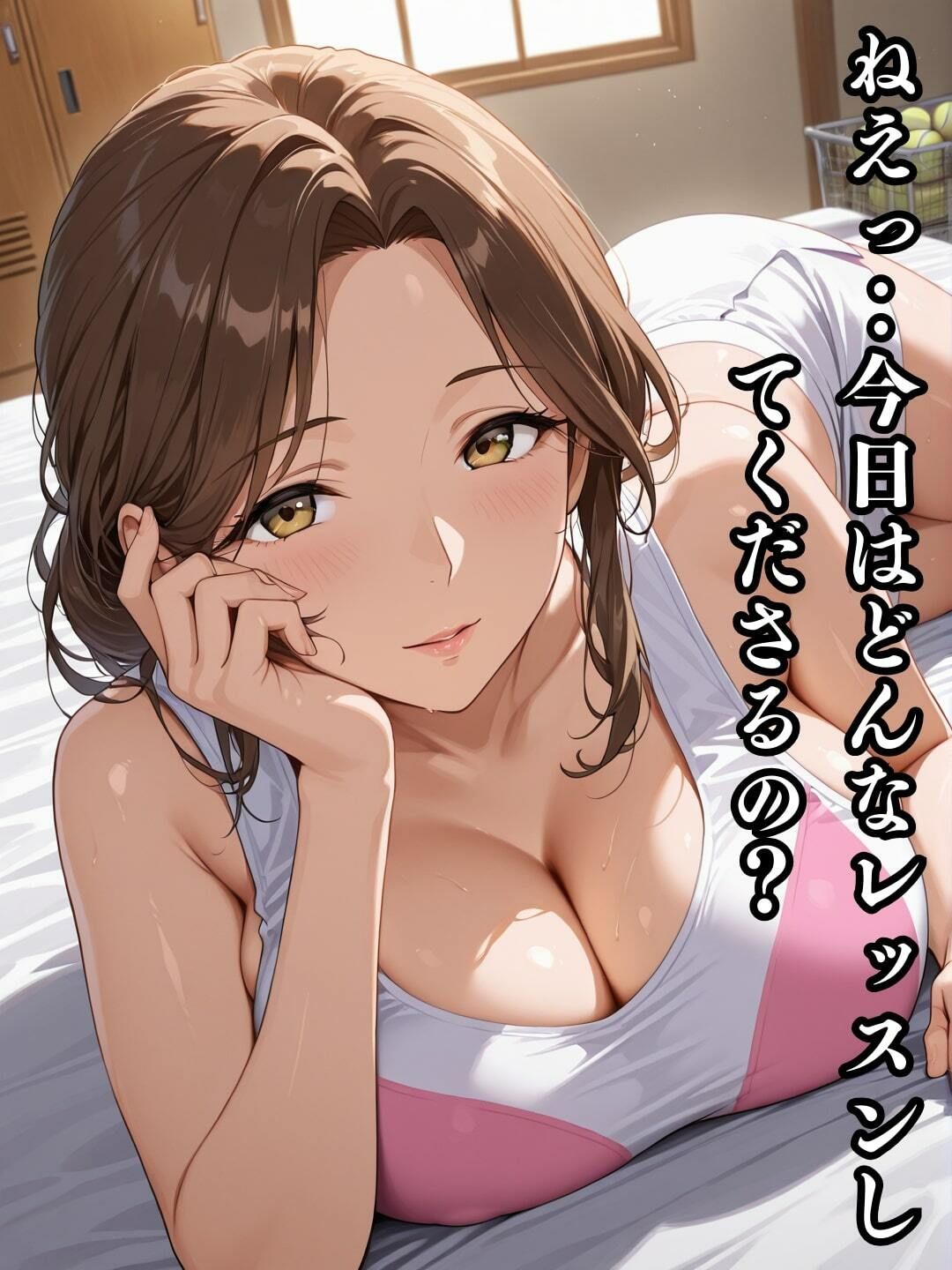 テニス教室でエロ人妻セックス調教 サンプル1ページ目